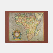 Antike Alte Welt Gerardus Mercator Karte Afrikas Fußmatte (Vorderseite)