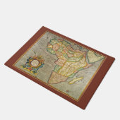 Antike Alte Welt Gerardus Mercator Karte Afrikas Fußmatte (Schrägansicht)
