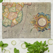 Antike Alte Welt Gerardus Mercator Karte Afrikas Küchentuch (Gefaltet)