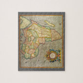 Antike Alte Welt Gerardus Mercator Karte Afrikas Puzzle (Vertikal)