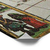 Antike alte Weltkarte Afrikas, c. 1635 Poster (Ecke)