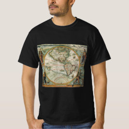 Antike alte Weltkarte Amerikas, Theodor de Bry T-Shirt