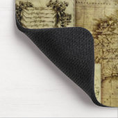 Antike alte Weltkarten Mousepad (Ecke)