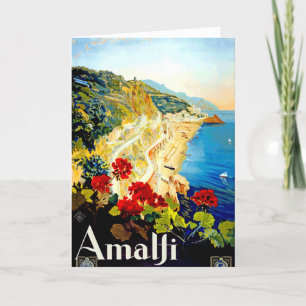 Antike Amalfi Italien Europa Reise Feiertagskarte