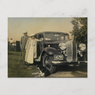 Antike amerikanische Familienpostkarte Postkarte