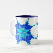 Antike amerikanische Steppdecken Zweifarbige Tasse (Vorderseite Links)