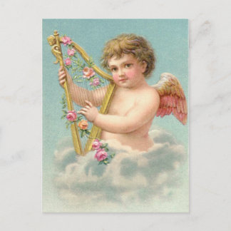 Antike Amor mit Herz Postkarte