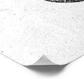 Antike Anatomie Schwarz & Weiß Vintag Poster (Ecke)