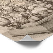 Antike anatomische Illustration Poster (Ecke)