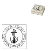 Antike Ankeradresse Gummistempel (Stempel)