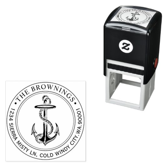 Antike Ankeradresse Permastempel (Beispiel)