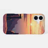 Antike Ansicht von Meeresklippen iPhone 16 Hülle (Rückseite (Horizontal))