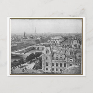 Antike Ansicht von Paris, Frankreich Postkarte