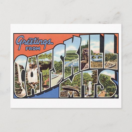 Antike Ansichtskarte der Catskill Mountains Postkarte (Vorderseite)