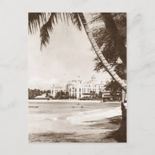 Antike Ansichtskarte Honolulu Hawaii Pink Palace Postkarte