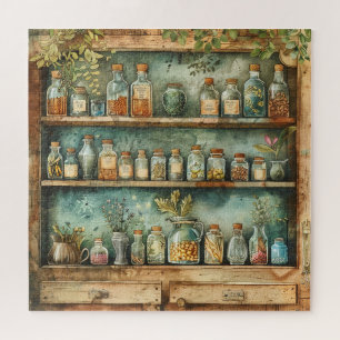 Antike Apothekerschrank-Wasserfarben Puzzle