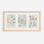 Antike Aquarellblumen Poster