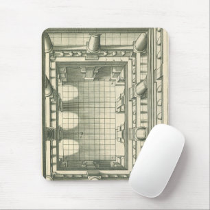 Antike Architektur, Atrium-Innenhof-Perspektive Mousepad