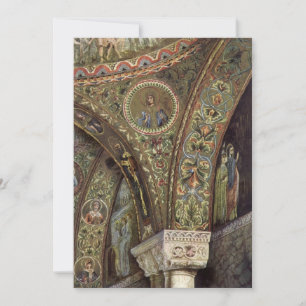 Antike Architektur, dekorativer Bogen in einer Kir