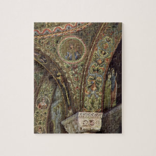 Antike Architektur, Dekorativer Bogen in einer Kir Puzzle