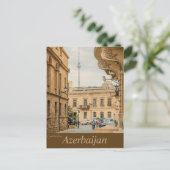 Antike Architektur in Baku Aserbaidschan Postkarte (Stehend Vorderseite)