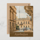 Antike Architektur in Baku Aserbaidschan Postkarte (Vorne/Hinten)