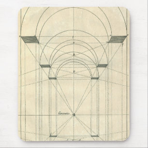 Antike Architektur, Renaissance-Bogen-Perspektive Mousepad
