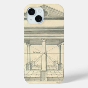 Antike Architektur, römischer Portikus mit Säulen iPhone 15 Hülle