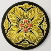 Antike Architektur Rosette Nr. 3 Button (Vorderseite)