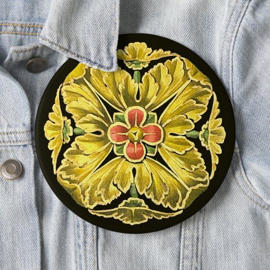 Antike Architektur Rosette Nr. 3 Button (Beispiel)