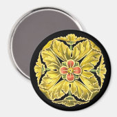 Antike Architektur Rosette Nr. 3 Magnet (Vorderseite/Rückseite)