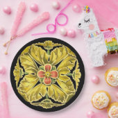 Antike Architektur Rosette Nr. 3 Pappteller (Party)