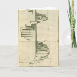 Antike Architekturtreppe, Wendeltreppe Karte