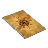 Antike Art-Kompass-Rose Notizblock (Rechte Seite)