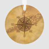 Antike Art-Kompass-Rose Ornament (Rückseite)