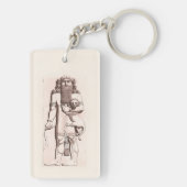 Antike assyrische Kunst Schlüsselanhänger (Rückseite)