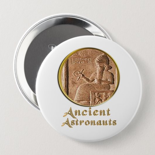 Antike Astronauten Button (Vorne & Hinten)