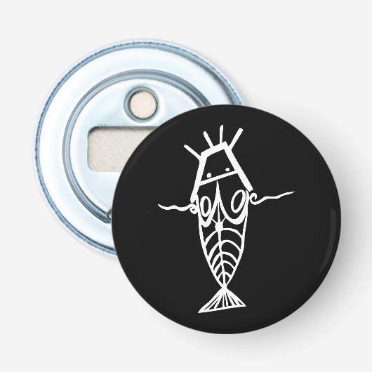 Antike Astronauten Flaschenöffner (Vorderseite)