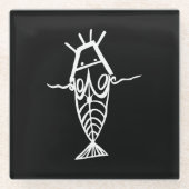 Antike Astronauten Glasuntersetzer (Vorderseite)