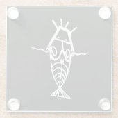 Antike Astronauten Glasuntersetzer (Rückseite)