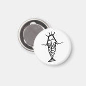 Antike Astronauten Magnet (Vorderseite/Rückseite)