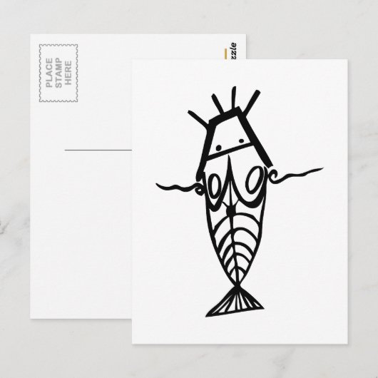 Antike Astronauten Postkarte (Vorne/Hinten)