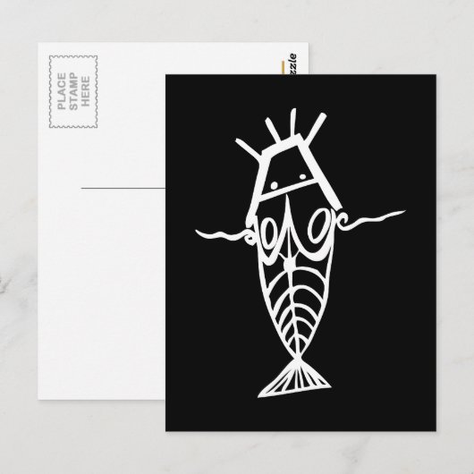 Antike Astronauten Postkarte (Vorne/Hinten)