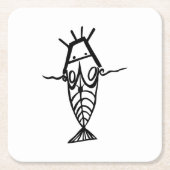 Antike Astronauten Rechteckiger Pappuntersetzer (Vorderseite)