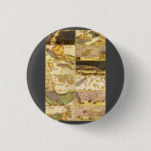 Antike Astronomie, Antique Sternbilder Sterne Button