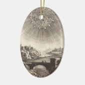 Antike Astronomie Himmel mit Sonne von Allain Mall Keramik Ornament (Links)