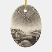 Antike Astronomie Himmel mit Sonne von Allain Mall Keramik Ornament (Vorne)