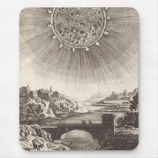 Antike Astronomie Himmel mit Sonne von Allain Mall Mousepad (Vorne)
