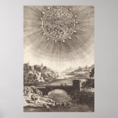 Antike Astronomie Himmel mit Sonne von Allain Mall Poster (Vorne)