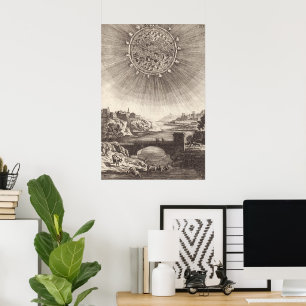 Antike Astronomie Himmel mit Sonne von Allain Mall Poster